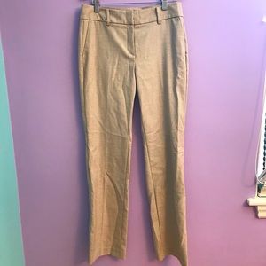 Ann Taylor tan/white slacks business trousers